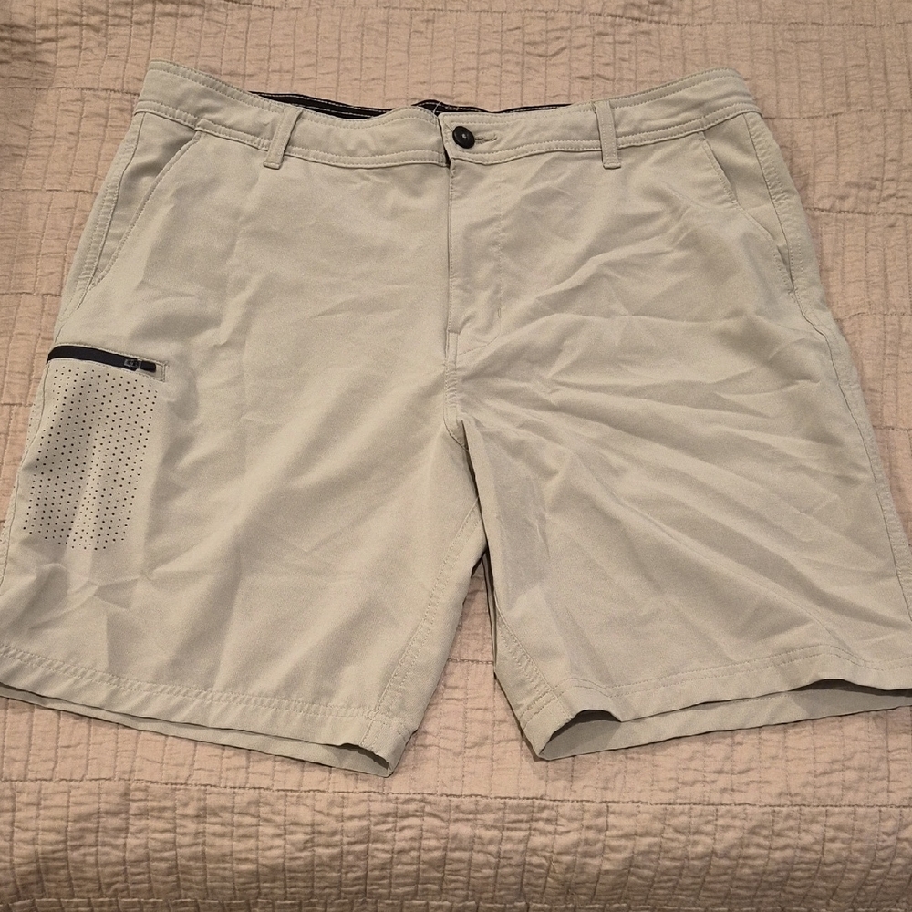 George Men's Light Tan Flat Front Shorts